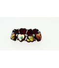Bracelet sur élastique des saints - Cœur - Bois