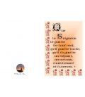 Carte de voeux bénédiction garde ta vie départ et retour pour tous ceux que l'on aime Artisanat monastique - (NE-c-be-1)