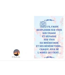 Carte de voeux bénédiction - (NE-c-be-2)