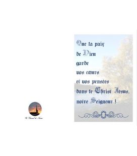 Carte de voeux bénédiction - (NE-c-be-3)