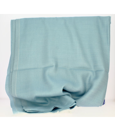 Châle Indien Uni Bleu Ciel
