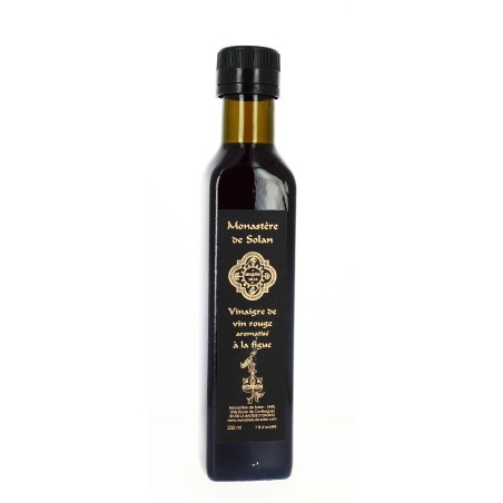 Vinaigre de vin rouge aromatisé à la figue bio - 250 mL | SOLAN (Monastère de la Protection de la Mère de Dieu de)