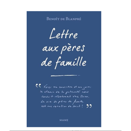 Lettre aux pères de famille | LIVRE