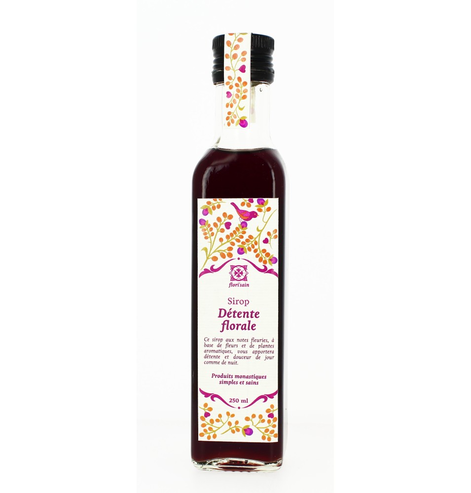 Sirop Détente Florale Bio - 250 mL | BOIS SALAIR (Monastère de)